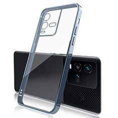 Vivo iQOO 9T 5G用極薄ソフトケース シリコンケース 耐衝撃 全面保護 クリア透明 H01 Vivo ネイビー