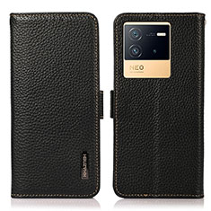 Vivo iQOO Neo6 5G用手帳型 レザーケース スタンド カバー B03H Vivo ブラック