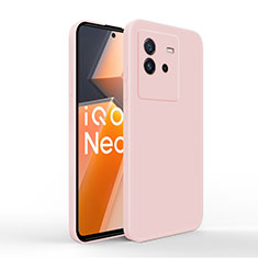 Vivo iQOO Neo6 SE 5G用360度 フルカバー極薄ソフトケース シリコンケース 耐衝撃 全面保護 バンパー YK4 Vivo ピンク