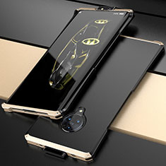 Vivo Nex 3 5G用ケース 高級感 手触り良い アルミメタル 製の金属製 カバー Vivo ゴールド