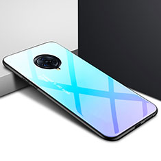 Vivo Nex 3 5G用ハイブリットバンパーケース プラスチック 鏡面 カバー Vivo ブルー