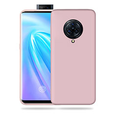 Vivo Nex 3用360度 フルカバー極薄ソフトケース シリコンケース 耐衝撃 全面保護 バンパー Vivo ピンク