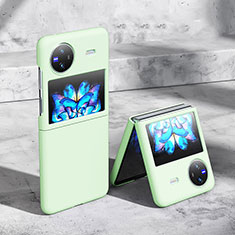 Vivo X Flip 5G用ハードケース プラスチック 質感もマット カバー Vivo ライトグリーン