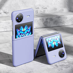 Vivo X Flip 5G用ハードケース プラスチック 質感もマット カバー Vivo ラベンダーグレー