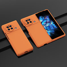 Vivo X Fold用ハードケース プラスチック 質感もマット カバー P01 Vivo オレンジ