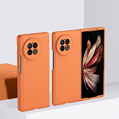 Vivo X Fold用ハードケース プラスチック 質感もマット カバー Vivo オレンジ