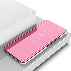 Vivo X50 Lite用手帳型 レザーケース スタンド 鏡面 カバー Vivo ローズゴールド