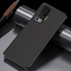 Vivo X50 Pro 5G用ケース 高級感 手触り良い アルミメタル 製の金属製 カバー M02 Vivo ブラック
