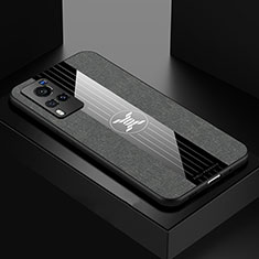 Vivo X60 Pro 5G用極薄ソフトケース シリコンケース 耐衝撃 全面保護 X01L Vivo グレー