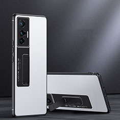 Vivo X70 5G用ハイブリットバンパーケース スタンド プラスチック 兼シリコーン カバー JB1 Vivo ホワイト