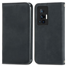 Vivo X70 Pro 5G用手帳型 レザーケース スタンド カバー S04D Vivo ブラック