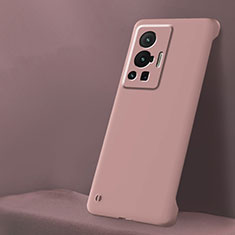 Vivo X70 Pro 5G用ハードケース プラスチック 質感もマット フレームレス カバー Vivo ピンク