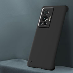 Vivo X70 Pro 5G用ハードケース プラスチック 質感もマット フレームレス カバー Vivo ブラック