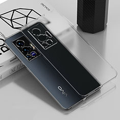 Vivo X70 Pro 5G用極薄ソフトケース シリコンケース 耐衝撃 全面保護 クリア透明 AN1 Vivo クリア