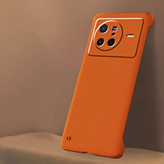Vivo X80 5G用ハードケース プラスチック 質感もマット フレームレス カバー Vivo オレンジ