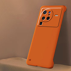 Vivo X80 Pro 5G用ハードケース プラスチック 質感もマット フレームレス カバー Vivo オレンジ