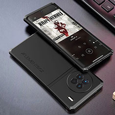 Vivo X90 5G用360度 フルカバー ケース 高級感 手触り良い アルミメタル 製の金属製 Vivo ブラック