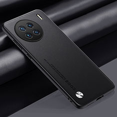 Vivo X90 5G用ケース 高級感 手触り良いレザー柄 S02 Vivo ブラック