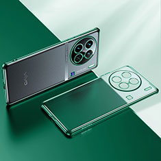 Vivo X90 5G用極薄ソフトケース シリコンケース 耐衝撃 全面保護 クリア透明 H01 Vivo グリーン