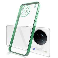 Vivo X90 Pro 5G用極薄ソフトケース シリコンケース 耐衝撃 全面保護 クリア透明 H03 Vivo グリーン