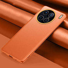 Vivo X90 Pro 5G用ケース 高級感 手触り良いレザー柄 QK1 Vivo オレンジ