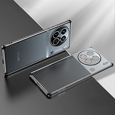 Vivo X90 Pro+ Plus 5G用極薄ソフトケース シリコンケース 耐衝撃 全面保護 クリア透明 H01 Vivo ブラック