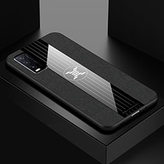 Vivo Y12s用極薄ソフトケース シリコンケース 耐衝撃 全面保護 X01L Vivo ブラック