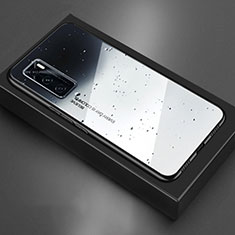 Vivo Y70 (2020)用ハイブリットバンパーケース プラスチック 鏡面 カバー Vivo グレー