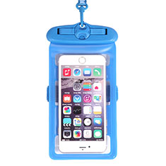 Apple iPhone 6S用完全防水ケース ドライバッグ ユニバーサル W18 ブルー