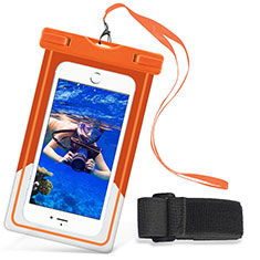 Motorola Moto G5S Plus用完全防水ケース ドライバッグ ユニバーサル W03 オレンジ