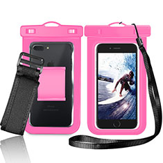 Huawei Nova 2 Plus用完全防水ポーチドライバッグ ケース ユニバーサル W05 ピンク