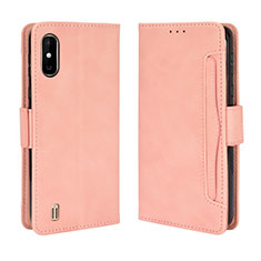 Wiko Y81用手帳型 レザーケース スタンド カバー BY3 Wiko ピンク