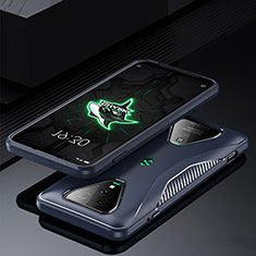 Xiaomi Black Shark 3 Pro用360度 フルカバー極薄ソフトケース シリコンケース 耐衝撃 全面保護 バンパー Xiaomi ネイビー