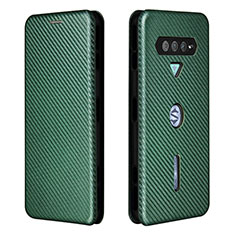 Xiaomi Black Shark 4 5G用手帳型 レザーケース スタンド カバー L06Z Xiaomi グリーン