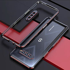 Xiaomi Black Shark 4S Pro 5G用ケース 高級感 手触り良い アルミメタル 製の金属製 バンパー カバー Xiaomi レッド・ブラック