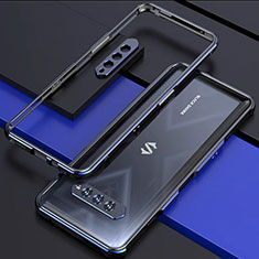 Xiaomi Black Shark 4S Pro 5G用ケース 高級感 手触り良い アルミメタル 製の金属製 バンパー カバー Xiaomi ネイビー・ブラック
