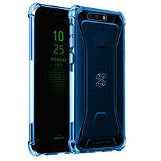 Xiaomi Black Shark用極薄ソフトケース シリコンケース 耐衝撃 全面保護 クリア透明 H02 Xiaomi ネイビー