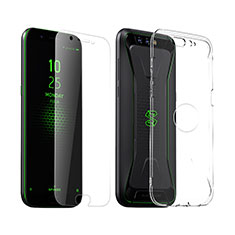 Xiaomi Black Shark用極薄ソフトケース シリコンケース 耐衝撃 全面保護 クリア透明 アンド液晶保護フィルム Xiaomi クリア