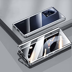 Xiaomi Civi 2 5G用ケース 高級感 手触り良い アルミメタル 製の金属製 360度 フルカバーバンパー 鏡面 カバー P01 Xiaomi ブラック