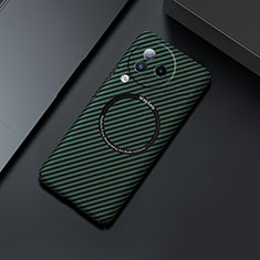 Xiaomi Civi 3 5G用ハードケース プラスチック 質感もマット ツイル カバー Mag-Safe 磁気 Magnetic Xiaomi グリーン