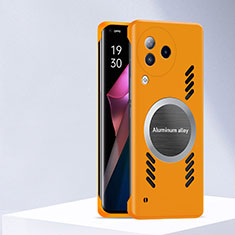 Xiaomi Civi 3 5G用ハードケース プラスチック 質感もマット フレームレス カバー Mag-Safe 磁気 Magnetic S01 Xiaomi オレンジ