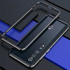 Xiaomi Mi 10用ケース 高級感 手触り良い アルミメタル 製の金属製 バンパー カバー Xiaomi シルバー・ブラック