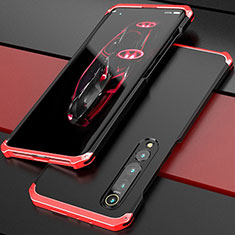 Xiaomi Mi 10用ケース 高級感 手触り良い アルミメタル 製の金属製 カバー Xiaomi レッド・ブラック