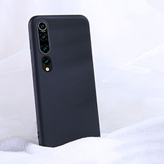 Xiaomi Mi 10用360度 フルカバー極薄ソフトケース シリコンケース 耐衝撃 全面保護 バンパー S04 Xiaomi ブラック