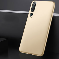 Xiaomi Mi 10用ハードケース プラスチック 質感もマット カバー M01 Xiaomi ゴールド