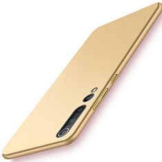 Xiaomi Mi 10用ハードケース プラスチック 質感もマット カバー M05 Xiaomi ゴールド