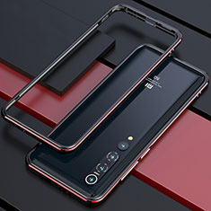 Xiaomi Mi 10 Pro用ケース 高級感 手触り良い アルミメタル 製の金属製 バンパー カバー T01 Xiaomi レッド・ブラック