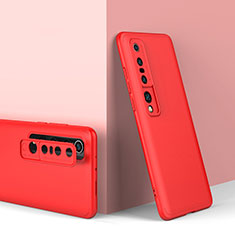 Xiaomi Mi 10 Pro用ハードケース プラスチック 質感もマット 前面と背面 360度 フルカバー P02 Xiaomi レッド