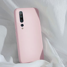 Xiaomi Mi 10 Pro用360度 フルカバー極薄ソフトケース シリコンケース 耐衝撃 全面保護 バンパー S03 Xiaomi ピンク
