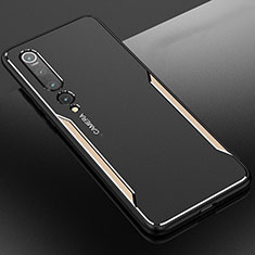 Xiaomi Mi 10 Pro用ケース 高級感 手触り良い アルミメタル 製の金属製 カバー M01 Xiaomi ゴールド